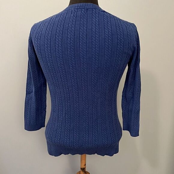 Croft&Barrow Women's Navy Blue Pullover Sweater - Picture 5 of 7